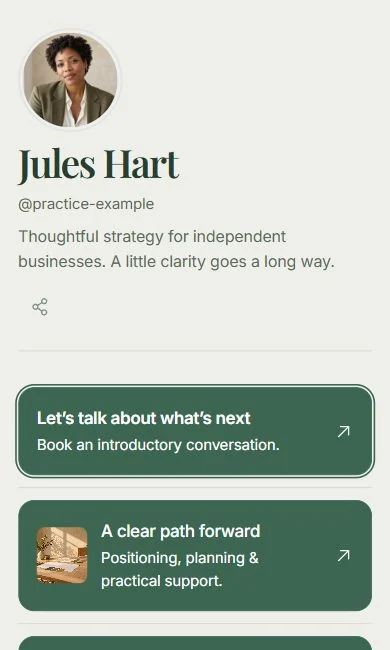 Practice example page